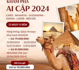 CAIRO - BAHARIYA – ALEXANDRIA - ASWAN - LUXOR - BIỂN ĐỎ