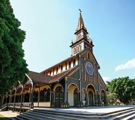 Tour Hành Hương Đức Mẹ Măng Đen – Nhà Thờ Gỗ Kon Tum | 3N3Đ