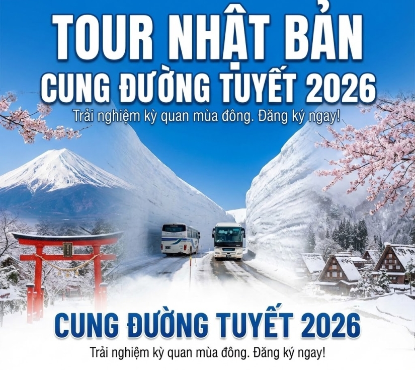 CHINH PHỤC CUNG ĐƯỜNG TUYẾT TATEYAMA – MIỀN CỔ TÍCH SHIRAKAWA-GO ( 4 Ngày 3 Đêm )