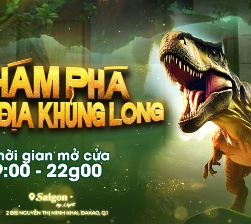 Tour Trải Nghiệm Thành Phố & Công Viên Khủng Long Dino